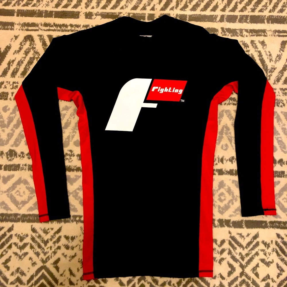 Fighting brand rashguard long sleeve large men
